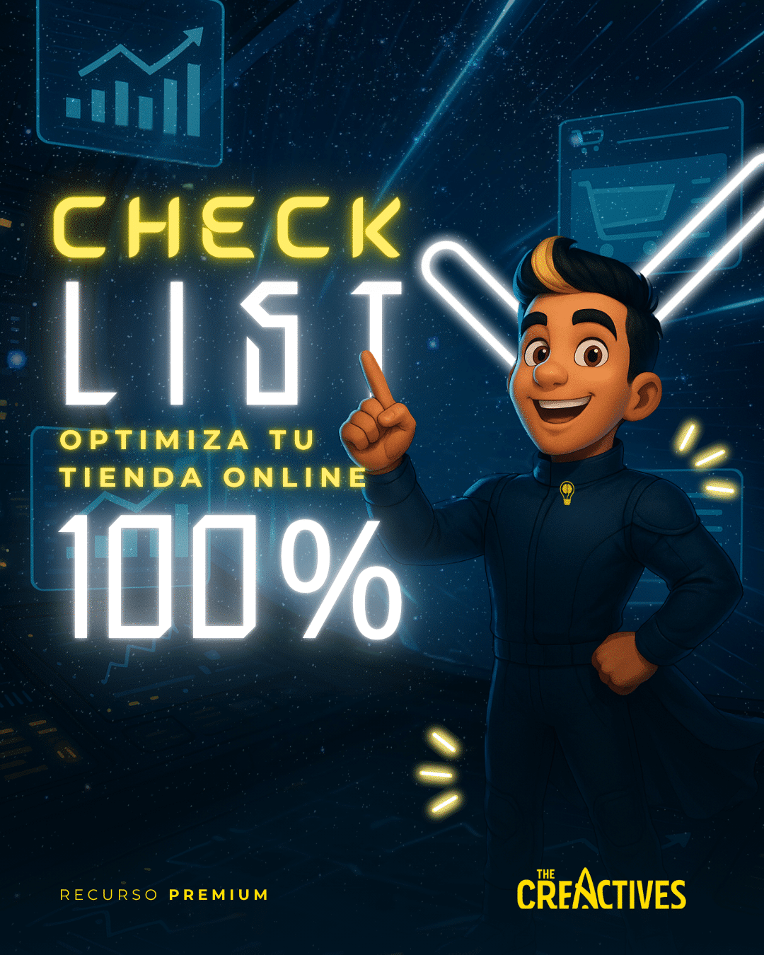 Cheklist Optimiza tu tienda online 100% con The CreActives