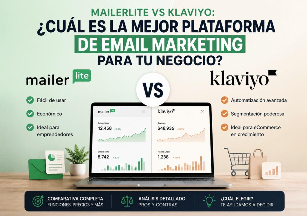 Mailerlite vs Klaviyo Comparación